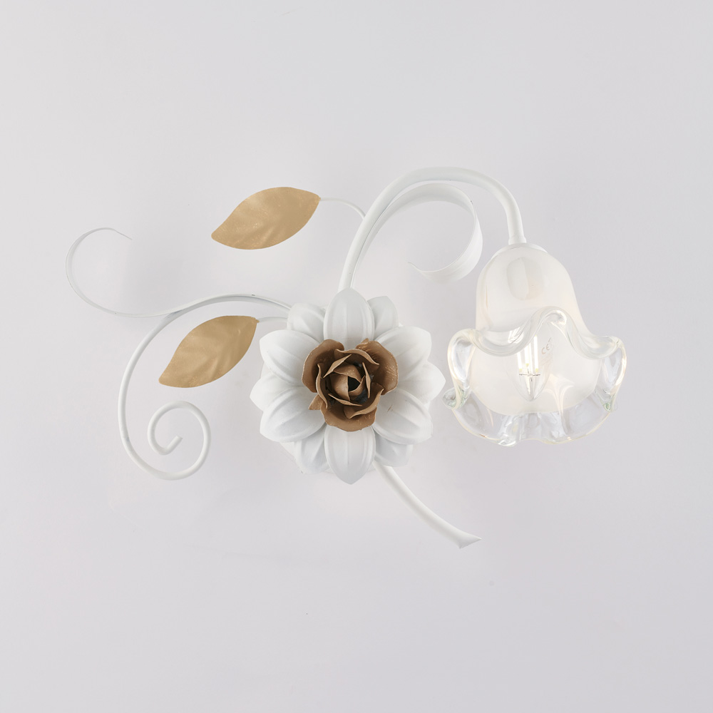 Applique shabby bianco 40x36x22 cm