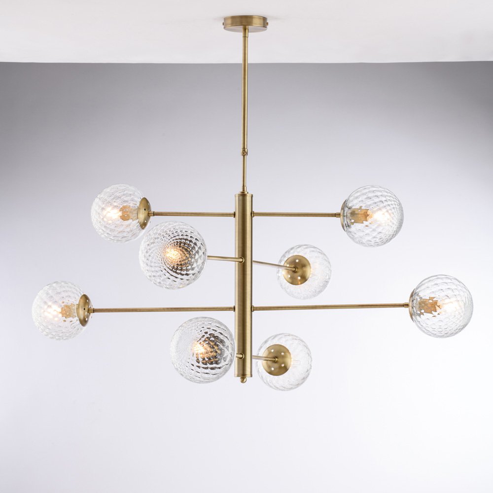 Sospensione 8 luci Ø103 x H.82 cm