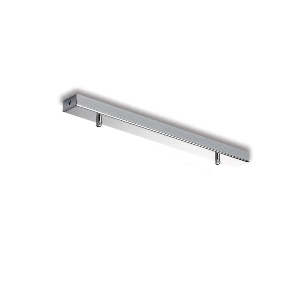 Rosone rettangolare 50x5 con 2 fori H.3