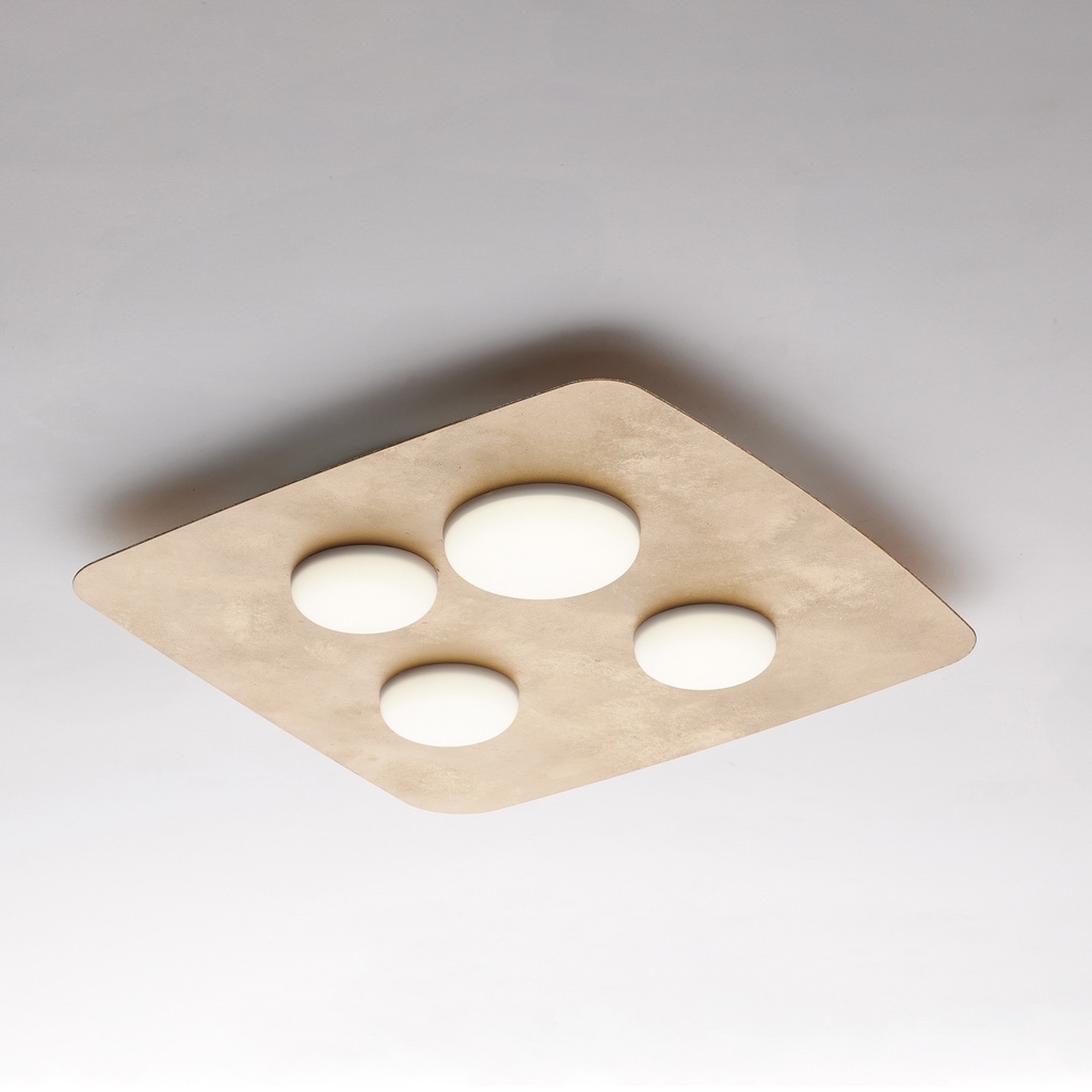 Plafoniera bianca 4 luci Ø 45 cm