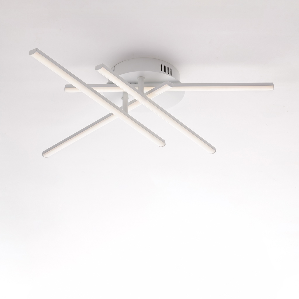 Plafoniera in metallo e alluminio 10x65