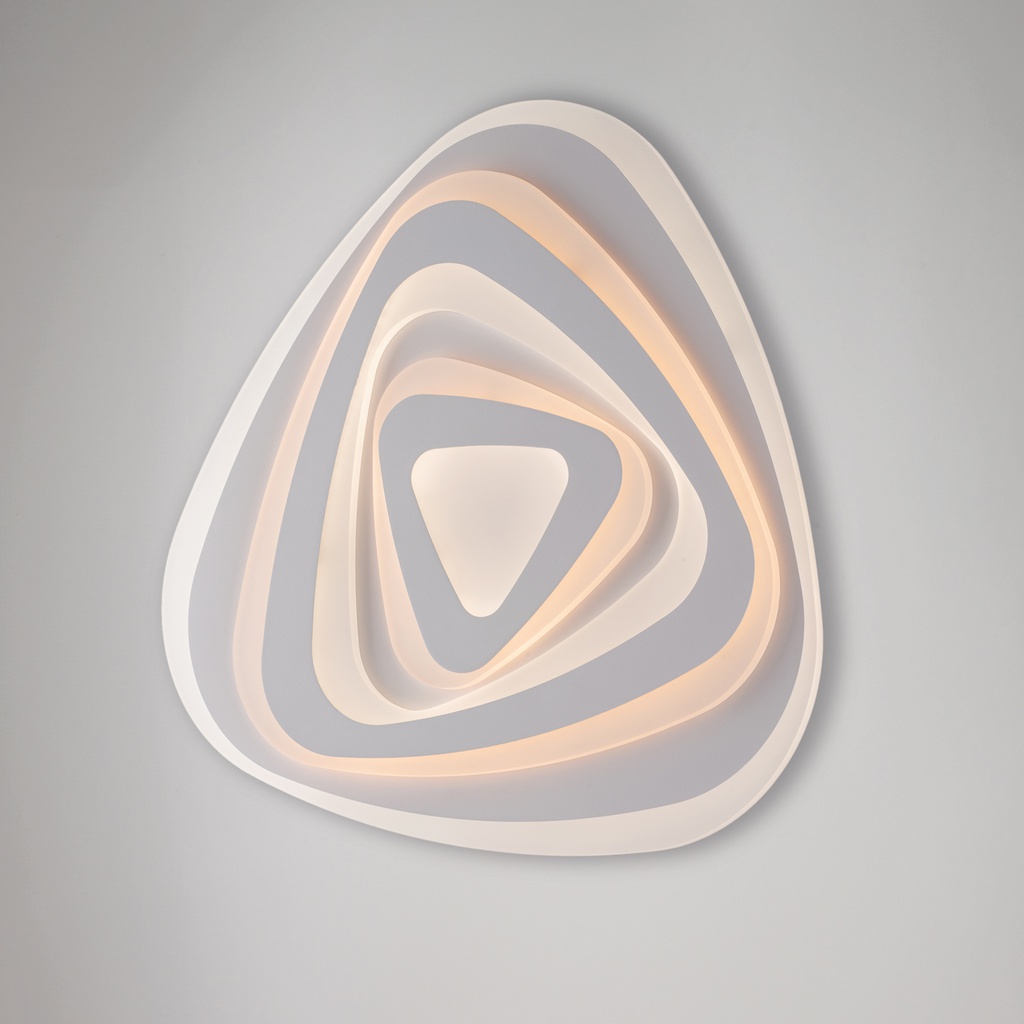 Plafoniera in metallo bianco Ø52 cm