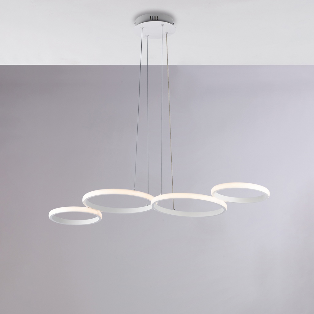 Sospensione in metallo e alluminio 100x64