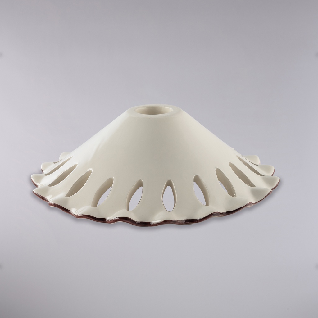 Diffusore ceramica 30x30 cm bianco marrone