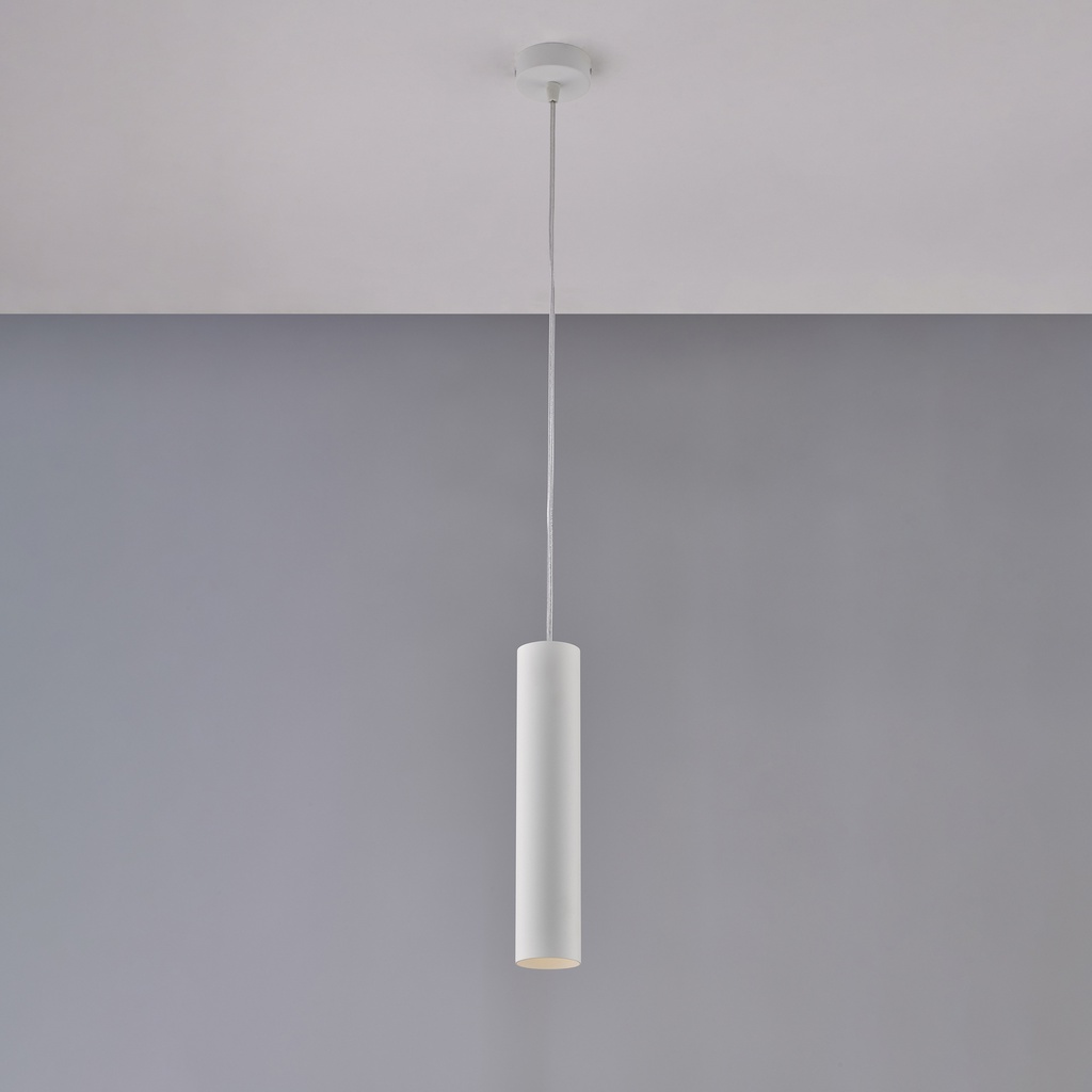 Sospensione in ferro bianco H.30 - Ø8