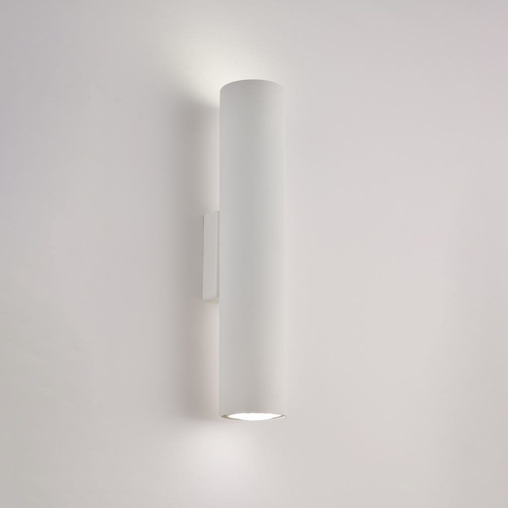 Applique bianco laccato 30x8x6 GU10 2 luci