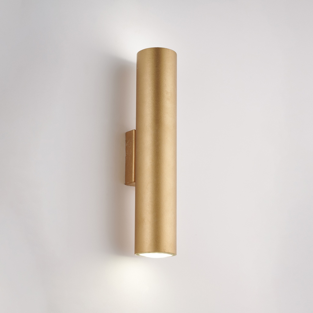 Applique bianco con decorazione oro 30x8x6