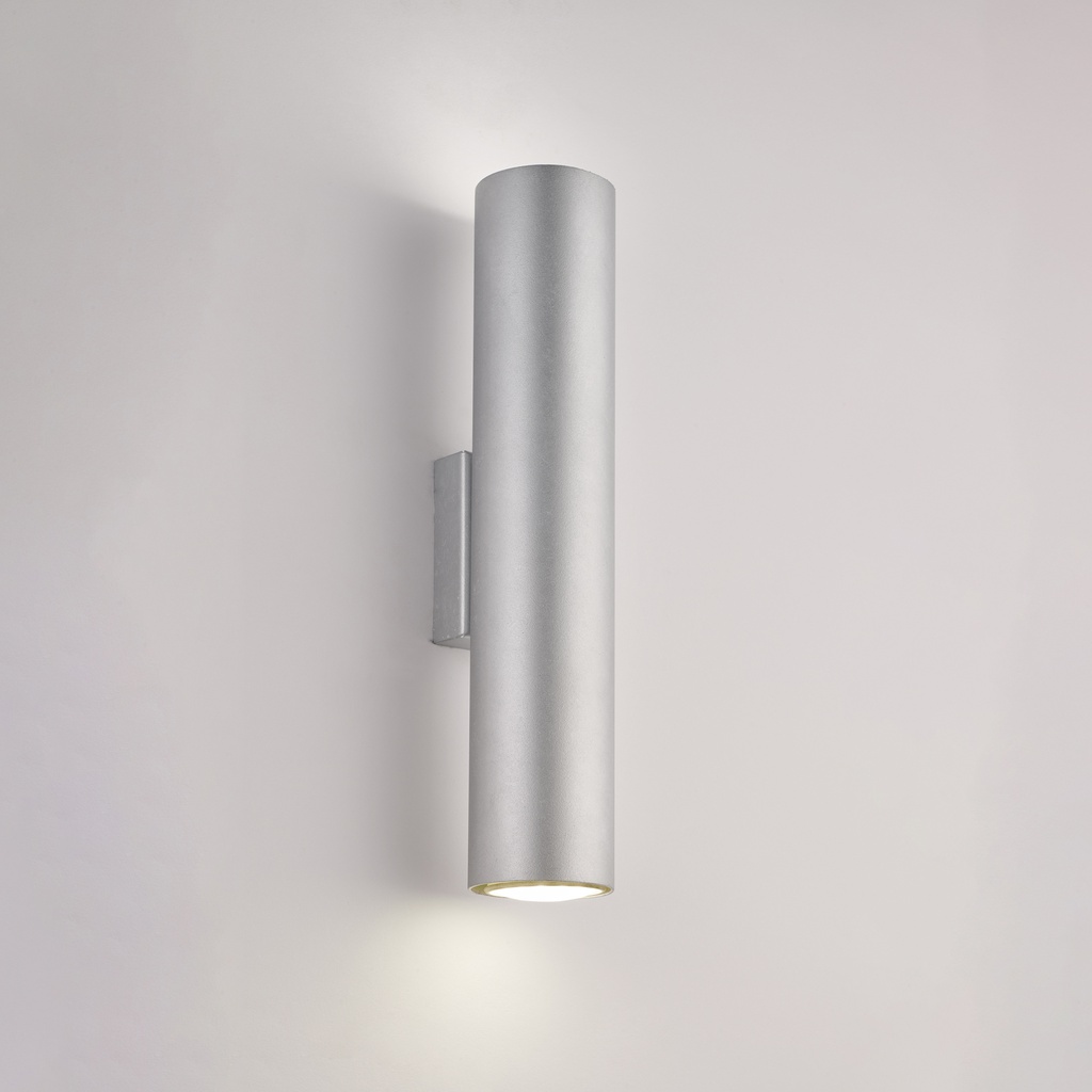 Applique bianco con decorazione argento 30x8x6