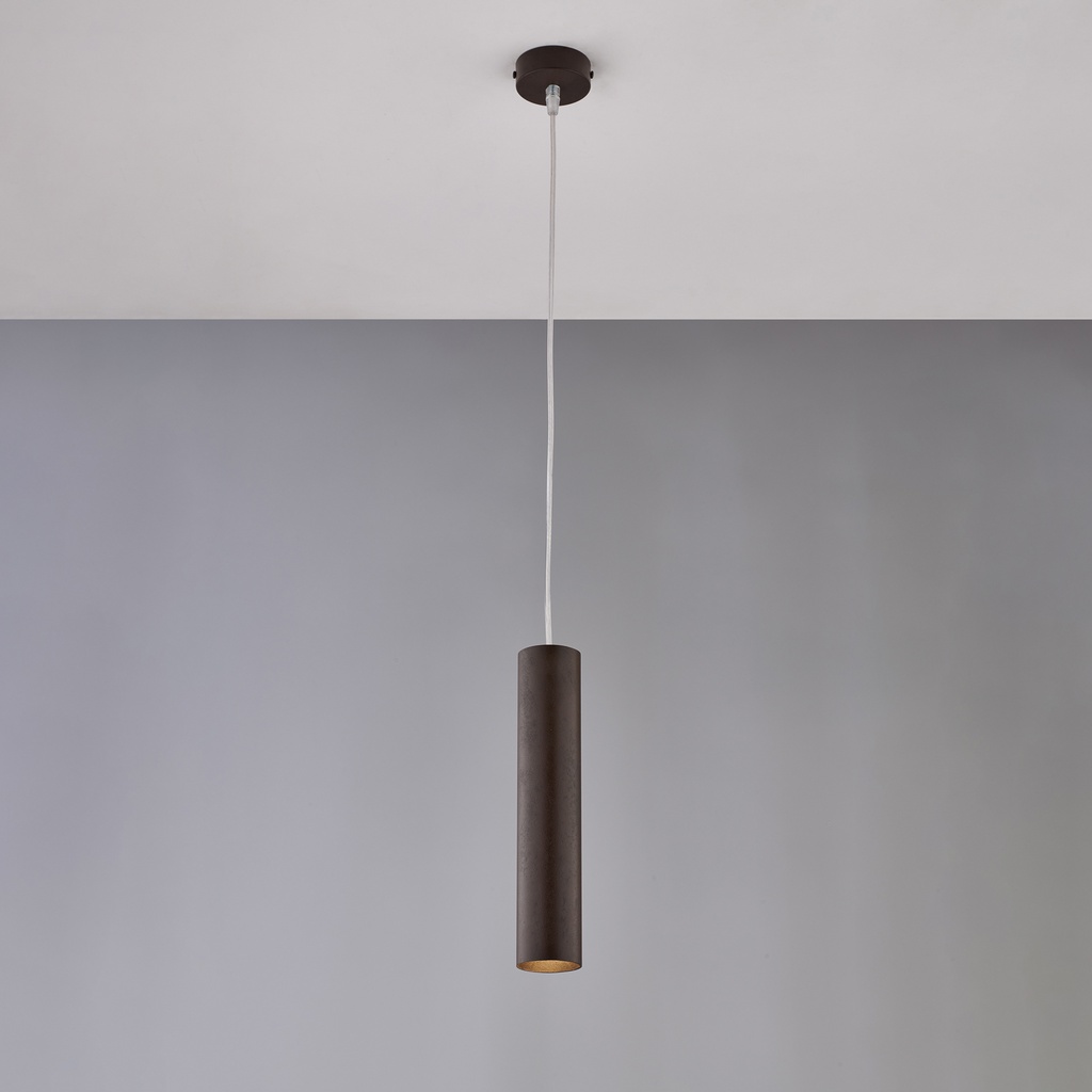 Sospensione nera effetto ruggine H.30 - Ø8