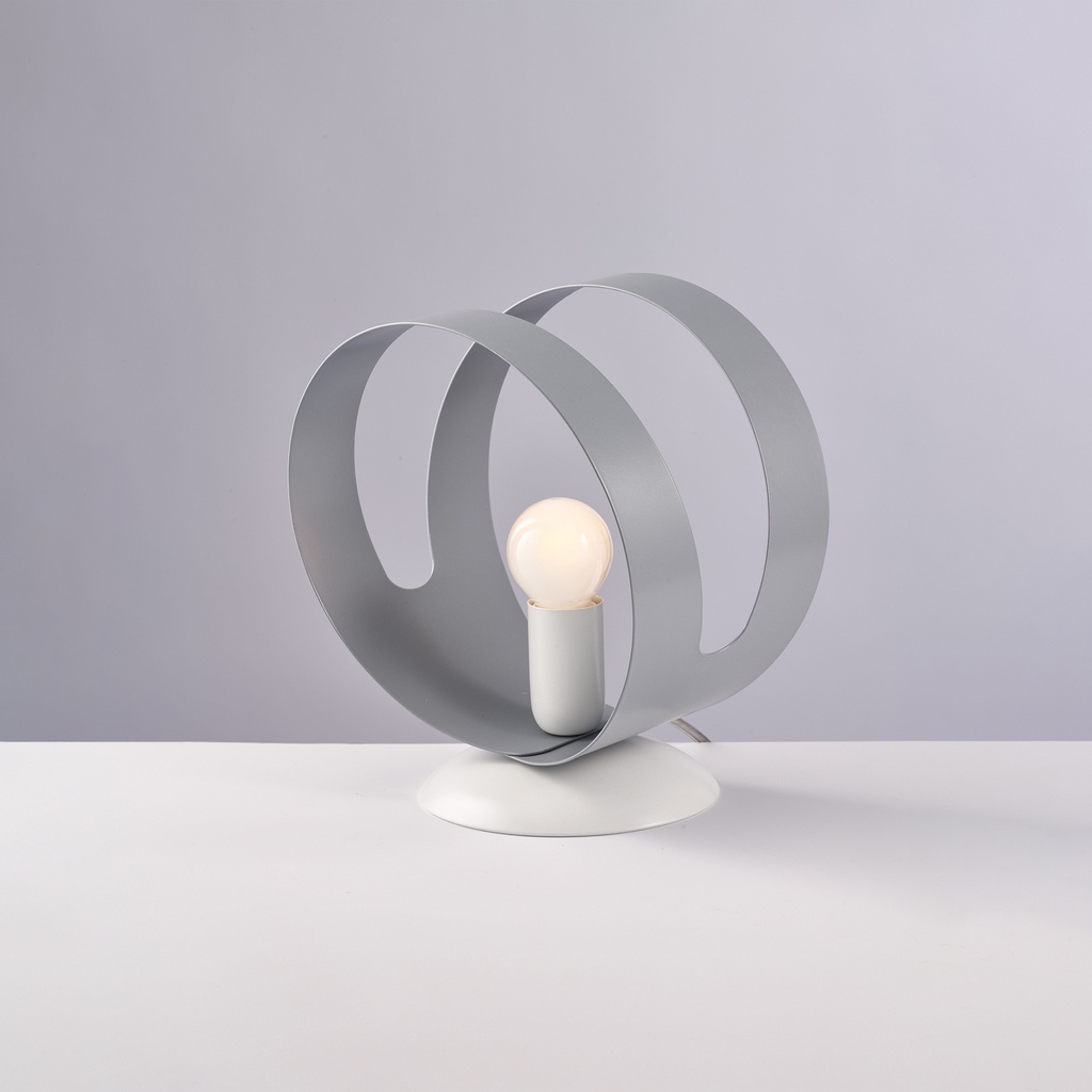 Lampada in ferro bianco H.22 x Ø19 cm