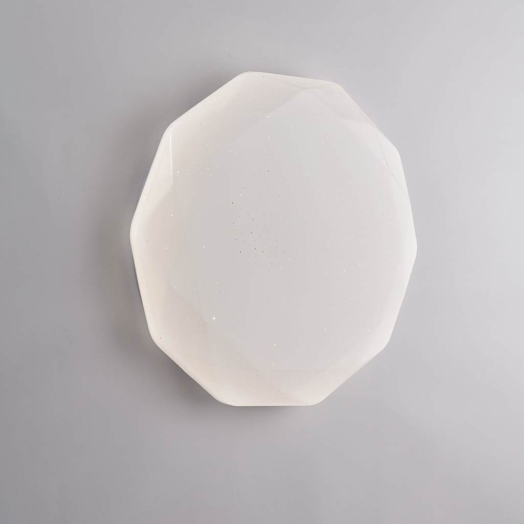 Plafoniera acrilico bianco 40x7 cm con led