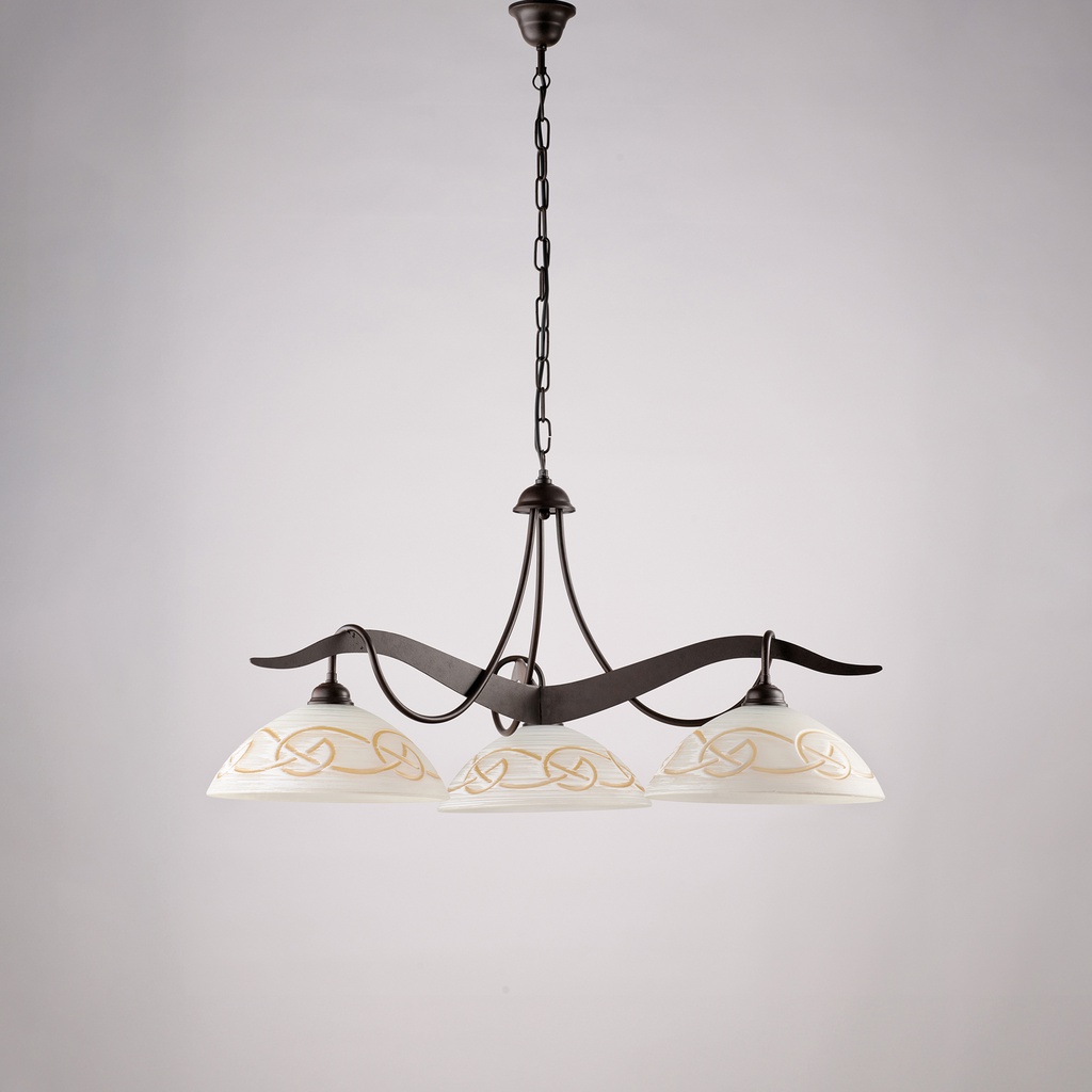Lampadario in ferro nero H.46 x Ø89 cm