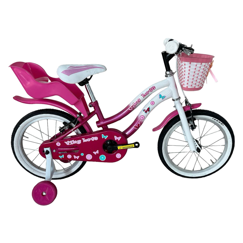 Bicicletta bimba 16&quot; bianco/viola