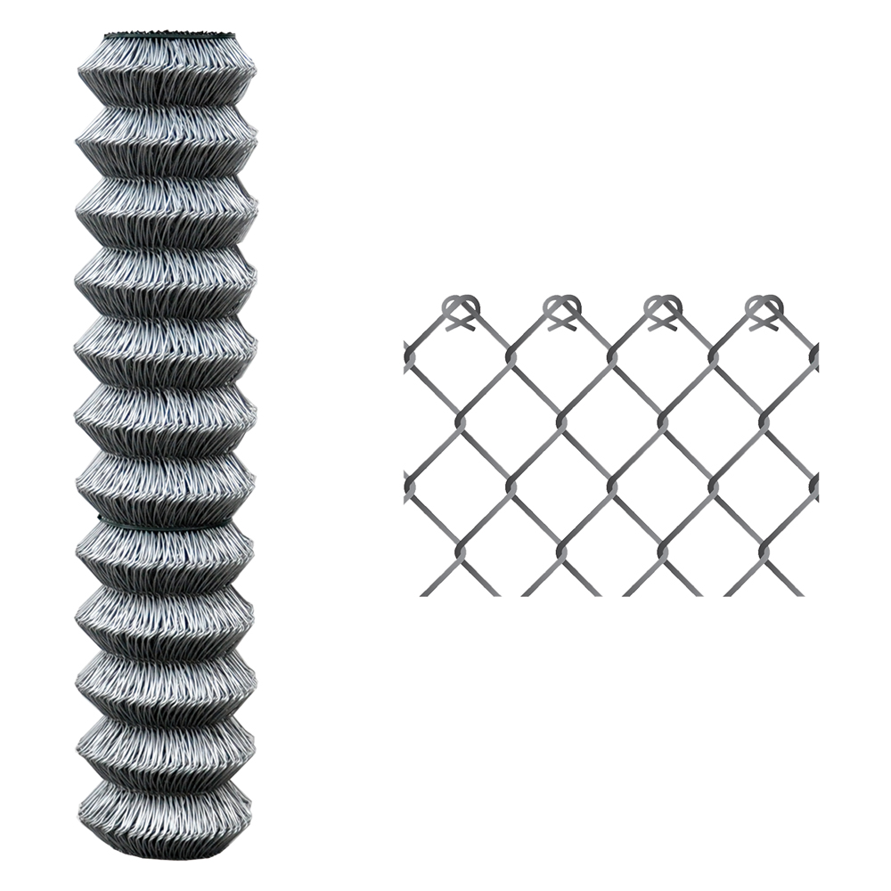 Rete griglia zincata 125x50 cm, rotolo 25 m