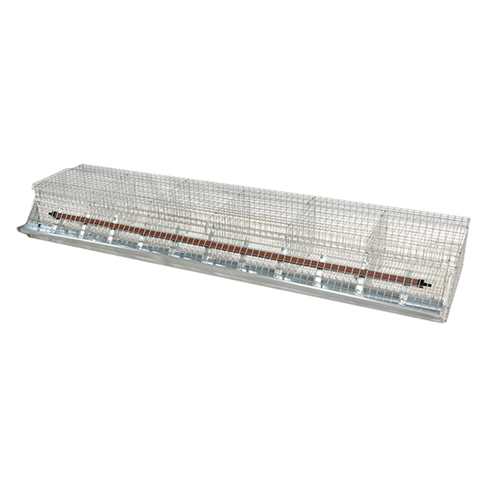 Gabbia conigli 6 fori 183x36x30 cm