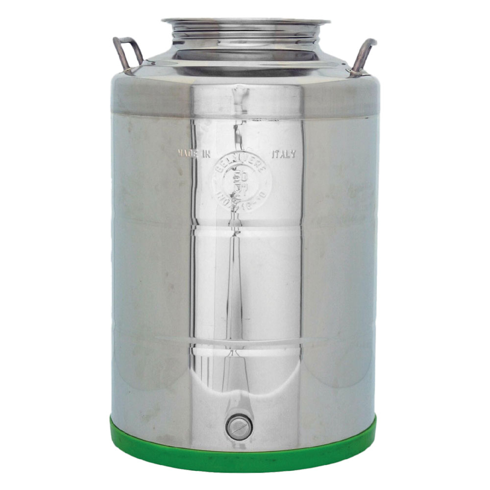 Contenitore per olio 30 lt in acciaio inox