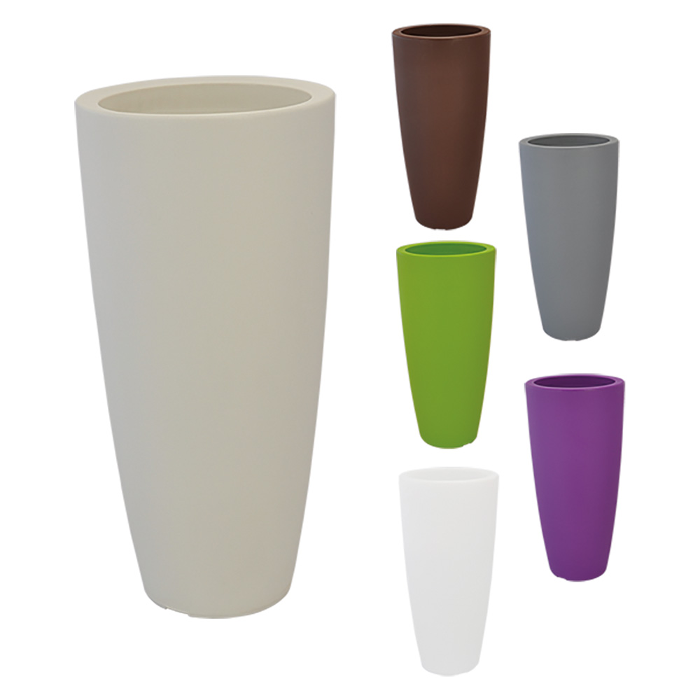 Vaso tondo grigio 33x70 cm 12 lt.