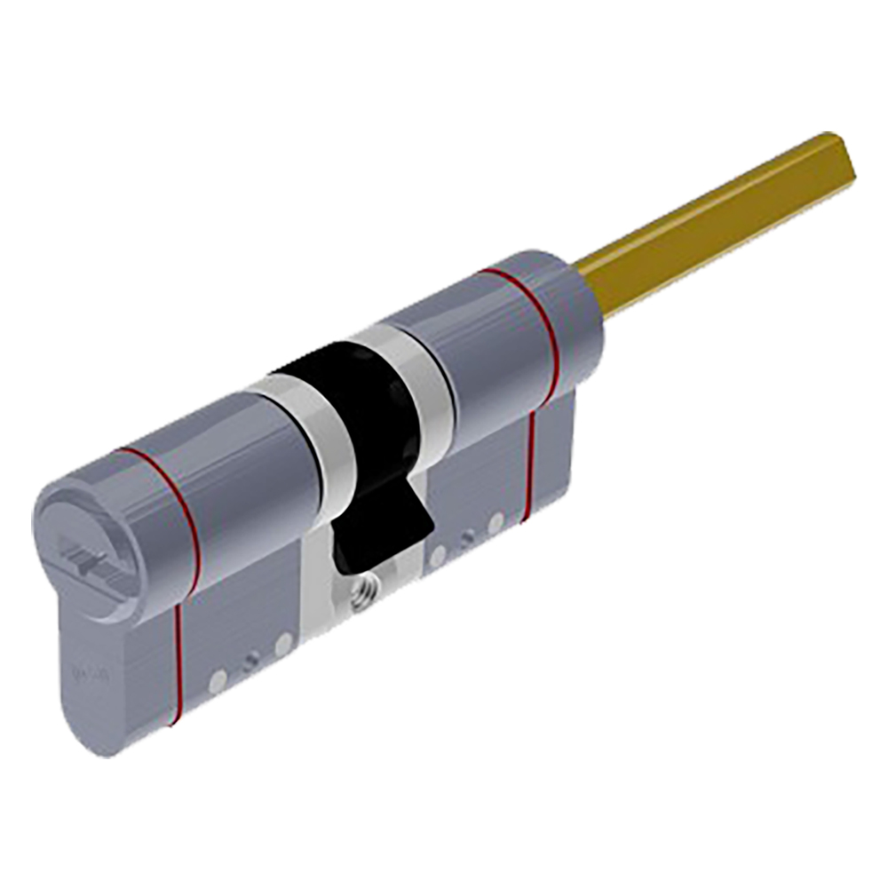 Cilindro profilato modulare 26x10x46 mm cromo satinato