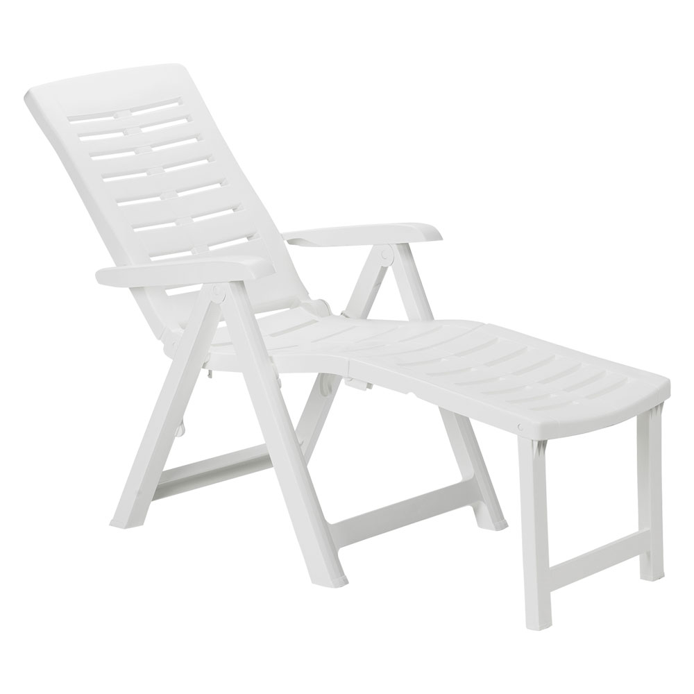 Poltrona bianca in polipropilene 60x108 H.109
