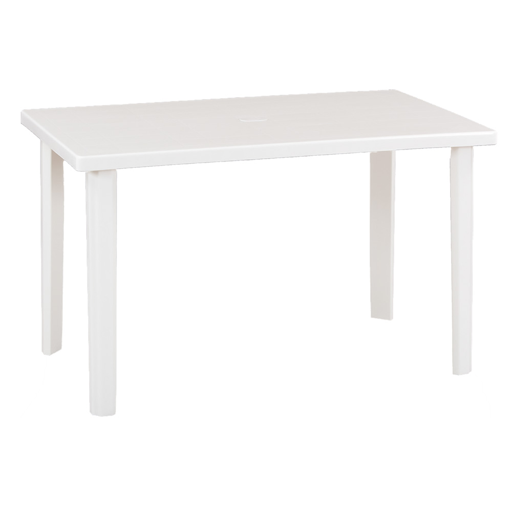 Tavolo in polipropilene bianco 120x70xh72