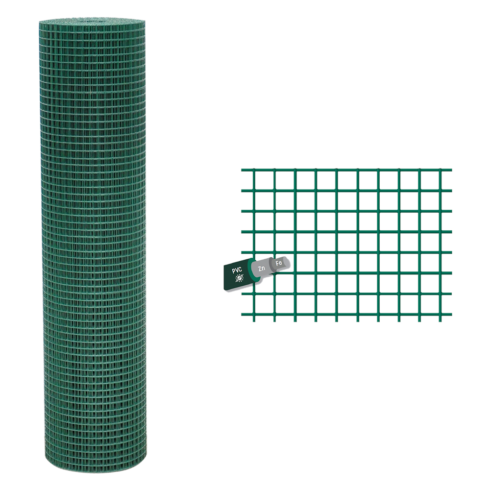 Rete elettrosaldata plastificata 50 x 12 mm