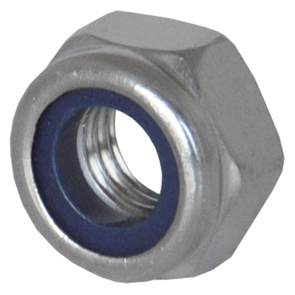 Dado esagonale inox A2 M14 con anello nylon