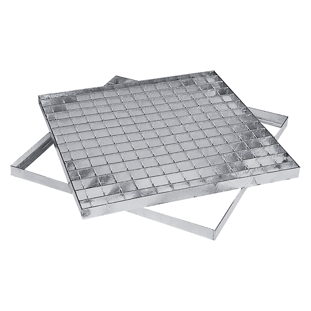 Griglia quadra 40 x 40 cm in acciaio zincato