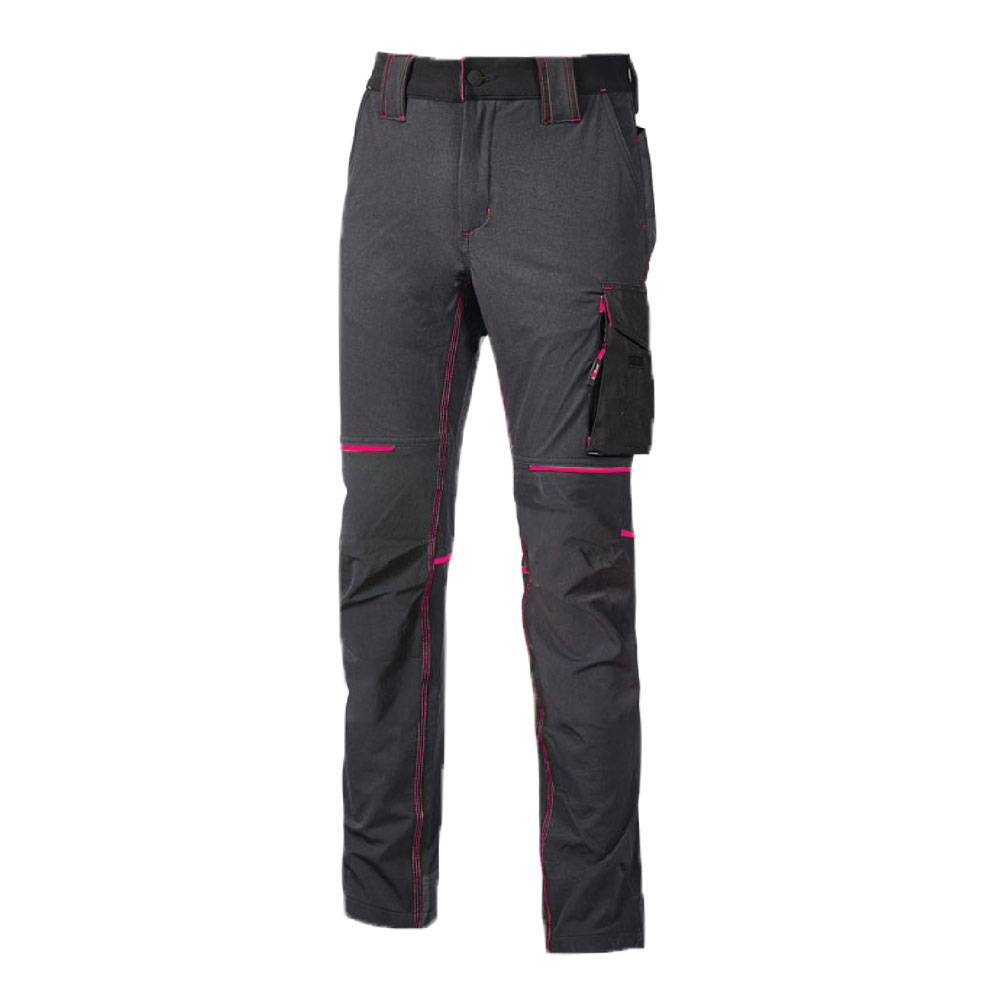 Pantalone da lavoro grey fucsia L