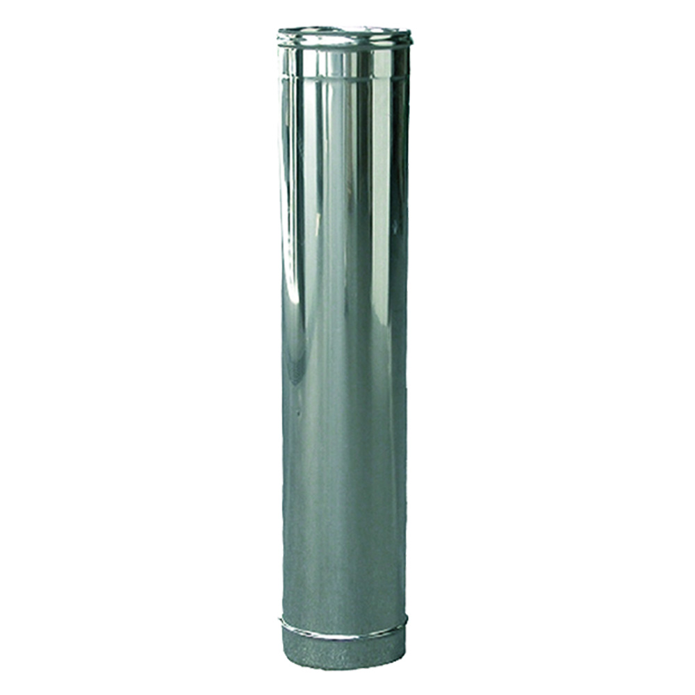 Tubo doppia parete 10x15 cm in acciaio inox