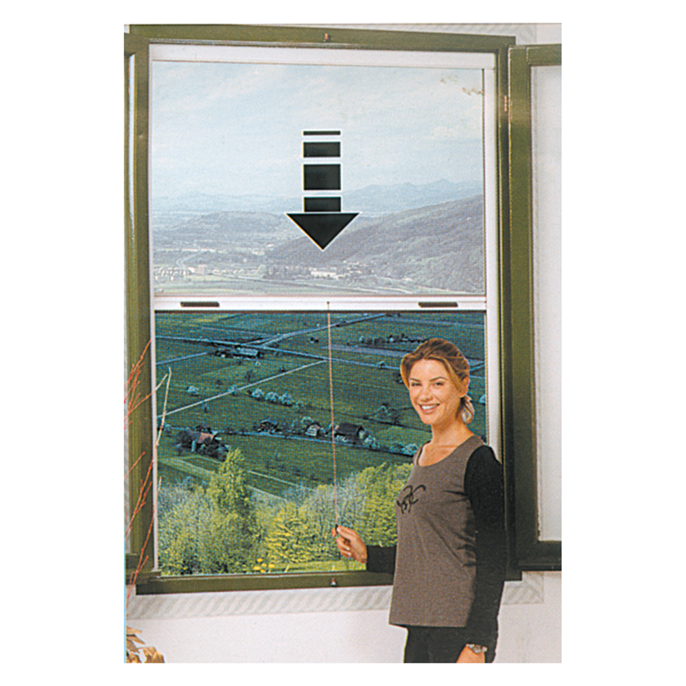 Zanzariera avvolgibile verticale 100x170 bronzo