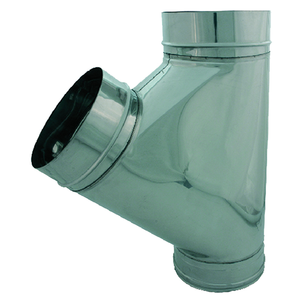 Raccordo a 'Y' 135° ø 15 cm in acciaio inox