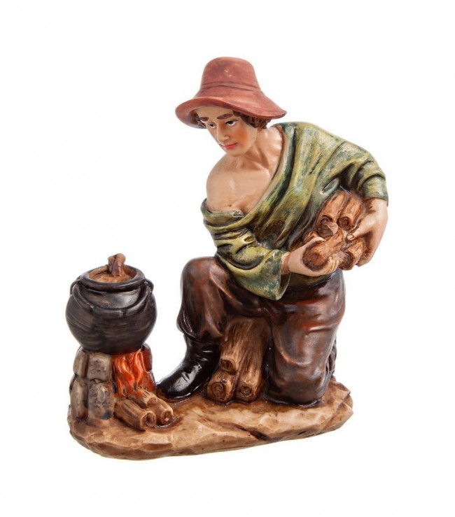 4x Figura Presepe Pastore C