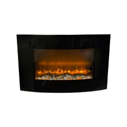 [8056157804819] Camino Elettrico Caminetto da Parete 88,5 x 13,5 x 56 cm