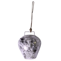 [V6094440000] Campana metallo argento cm12x25x12