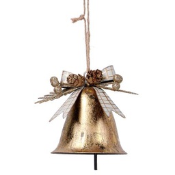 [V6179490000] Campana metallo oro cm11x10h8