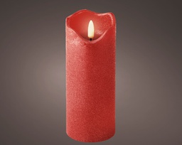 [20102459] Candela LED con Stoppino di Cera Onda Superiore 17 x 7 cm