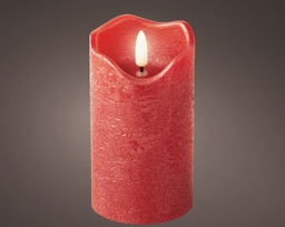 [20102458] Candela LED ondulata in cera stabile per H 13 x Ø 7 cm