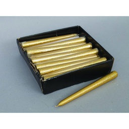 [1932342] Candela Natale oro glitterata  cm 20 pz  1