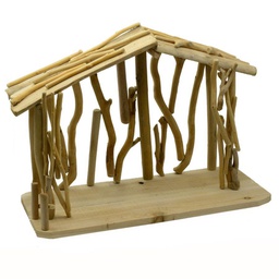 [V6053810000] Capanna legno naturale cm 55x25h40