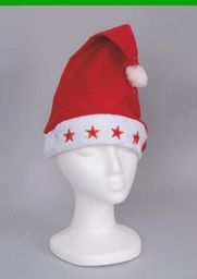 [023495] Cappello Rosso Con Stelle Luminose Cm.45 decorazione di Natale