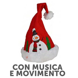 [V9149200000] Cappello musicale pupazzo neve nbz-0030cm. 22 x 20 h 45