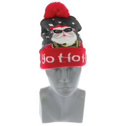 [2005706] Cappello natale con babbo natale Drip 22 x 21 x 4 cm