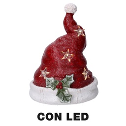 [V6315920000] Cappello resina led rosso cm28x26h36,7