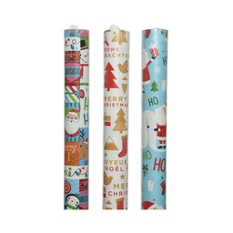 [20035613] Carta Da Per Pacchetti Da Natale 100X300 Cm 