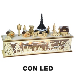 [V6320030000] Casetta legno led cm45x10h26
