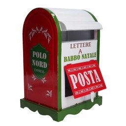 [V6328610000] Cassetta posta metallo verde bianco nbd-9062 cm20x22,5h33