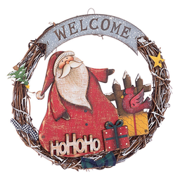 [20036739] Corona Babbo HO HO HO Ø30cm