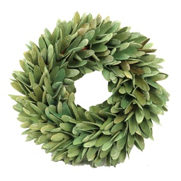 [V6322910000] Coroncina foglie verde acqua cm ø32h7