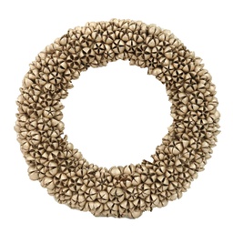 [V6322940000] Coroncina glitter champagne cm ø46h8