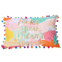 [V5961160000] Cuscino tessuto frida multicolor rettangolare cm 30x5h25